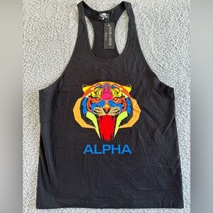 Cocaine and Protein ALPHA Gym  Mens Vest Tank Top NWT M